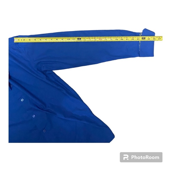 ST. LYNN Men’s Blue Buttondown Shirt Floral Accent on Interfacing & Sleeves Sz L - Picture 8 of 10